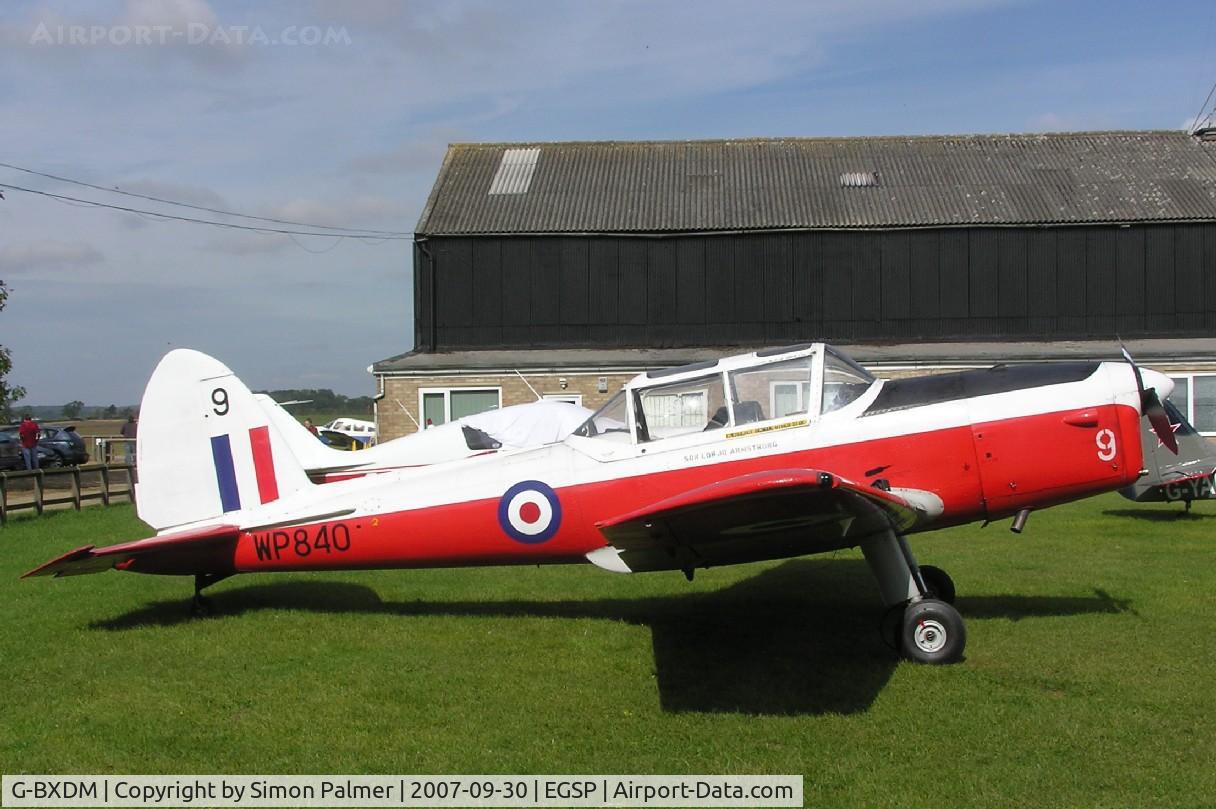 G-BXDM, 1952 De Havilland DHC-1 Chipmunk T.10 C/N C1/0723, Chipmunk at it's Sibson base