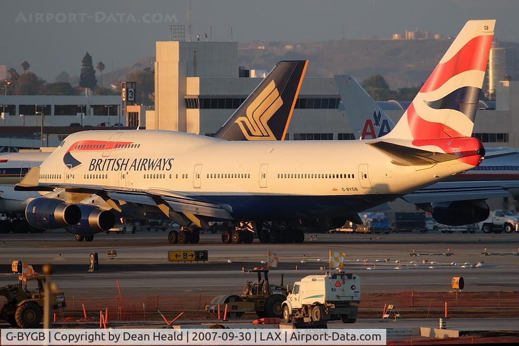 G-BYGB, 1999 Boeing 747-436 C/N 28856, British Airways G-BYGB (FLT BAW282) taxiing to RWY 24L for departure to London Heathrow (EGLL).