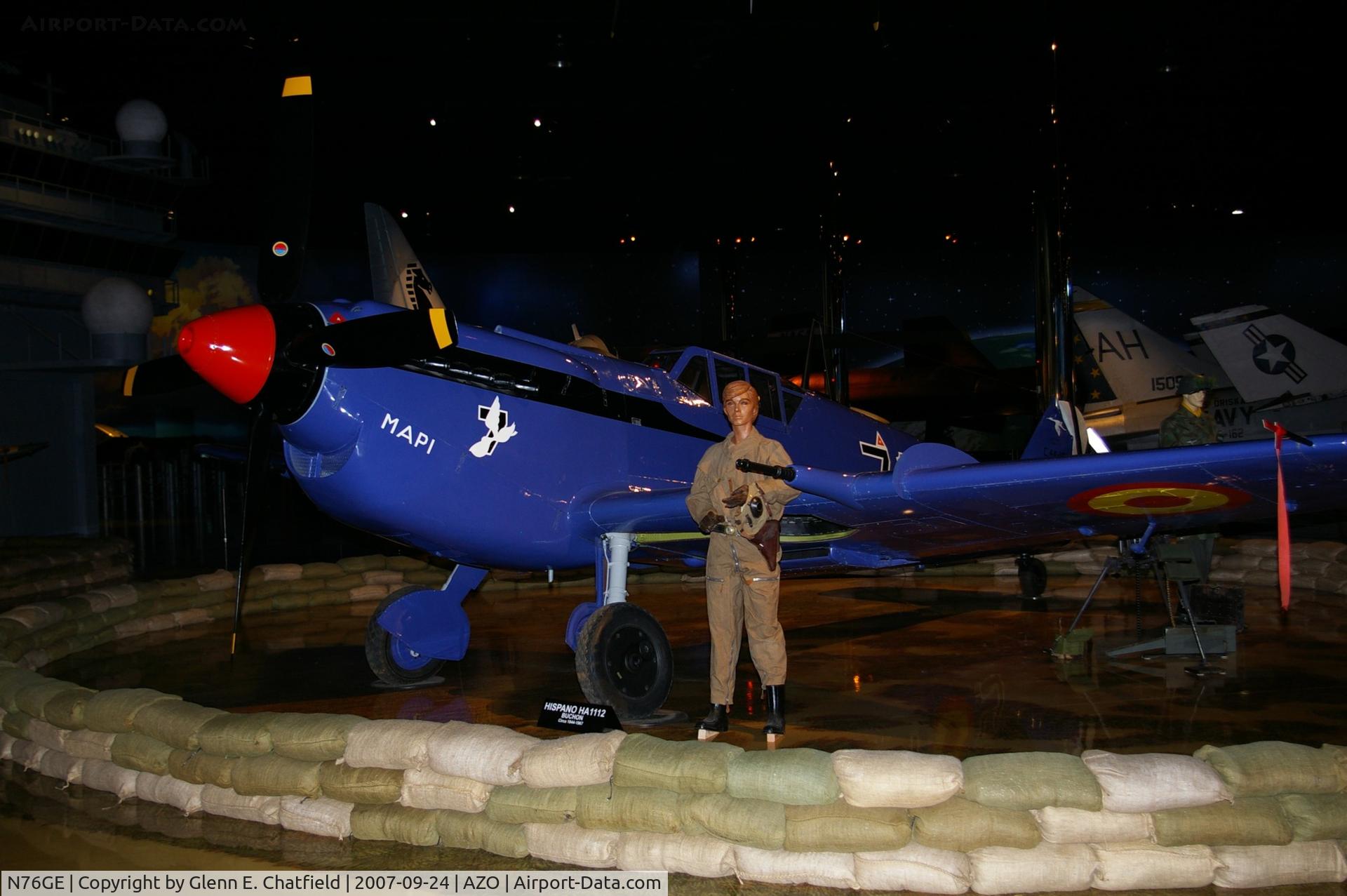 N76GE, 1944 Hispano HA-1112-M1L Buchon C/N 171, At the Air Zoo