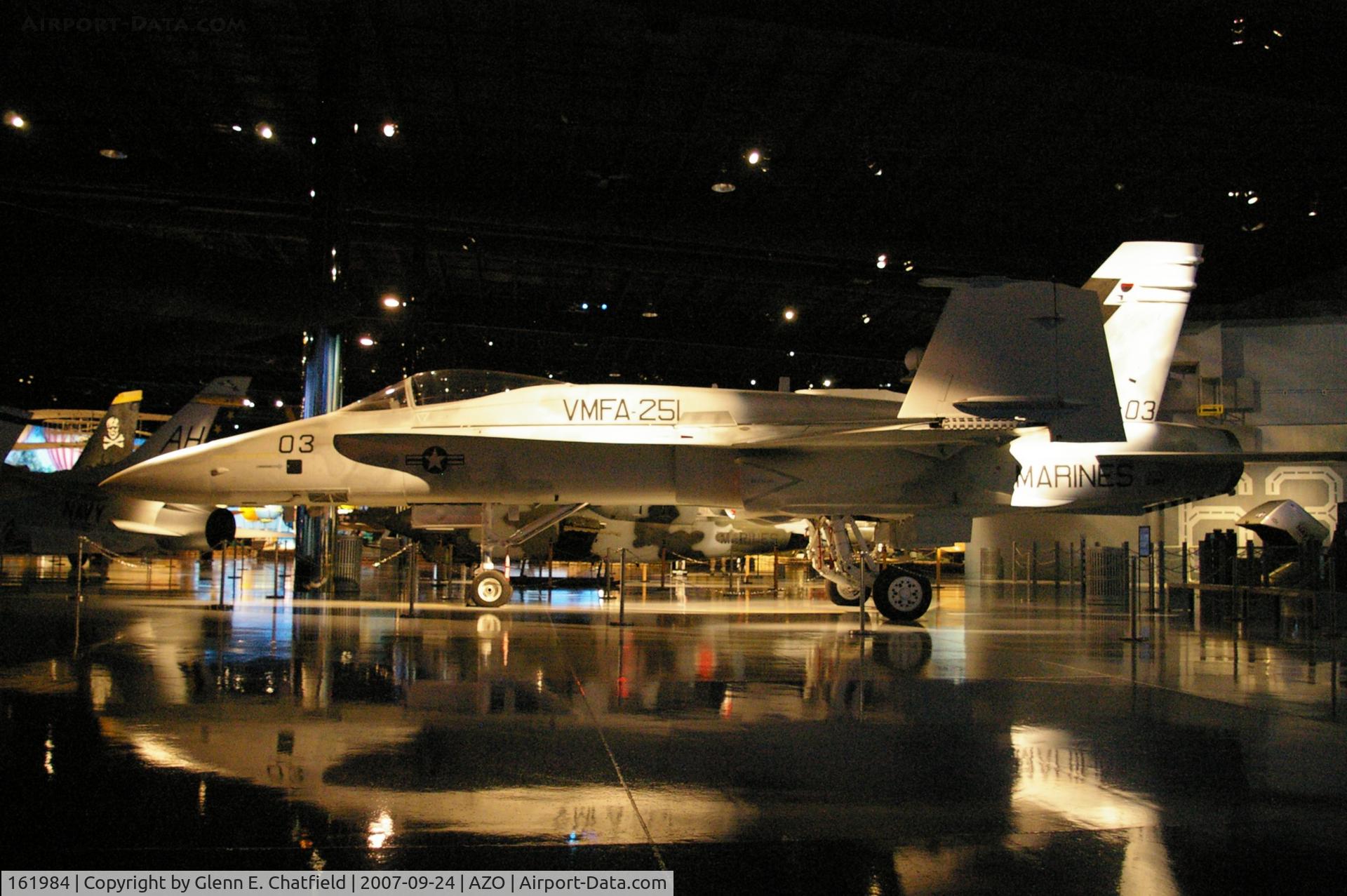 161984, McDonnell Douglas F/A-18A-13-MC Hornet C/N 0207, F/A-18A at the Kalamazoo Air Zoo