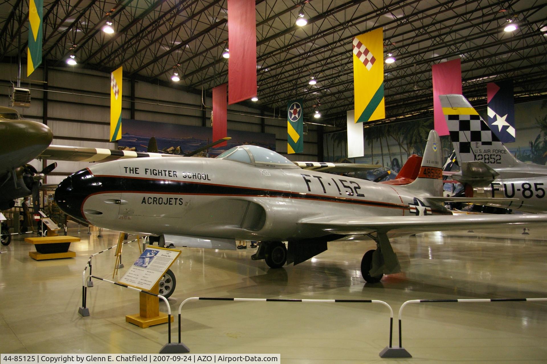 44-85125, 1945 Lockheed P-80A-1-LO Shooting Star C/N 080-1148, P-80A at the Kalamazoo Air Zoo