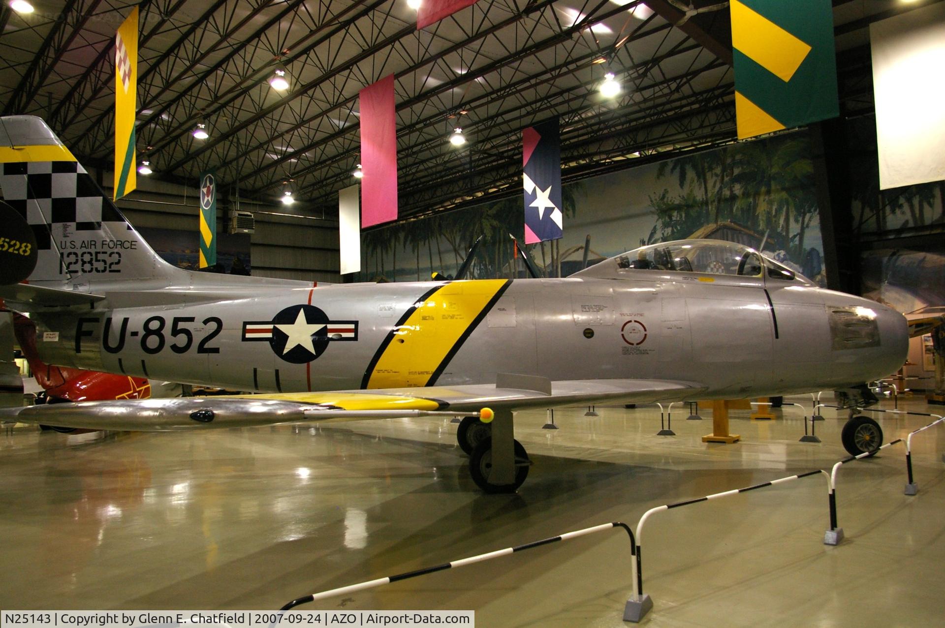 N25143, 1952 North American F-86F Sabre C/N 191-839, F-86F at the Kalamazoo Air Zoo