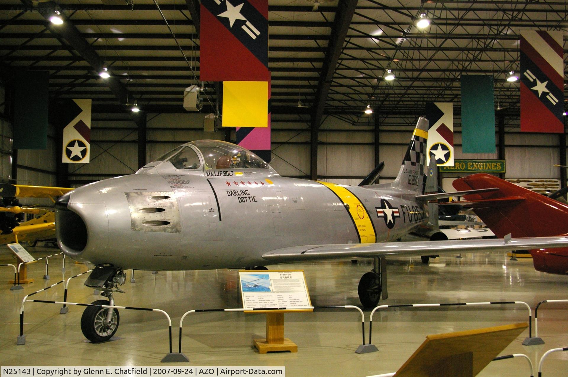 N25143, 1952 North American F-86F Sabre C/N 191-839, F-86F at the Kalamazoo Air Zoo