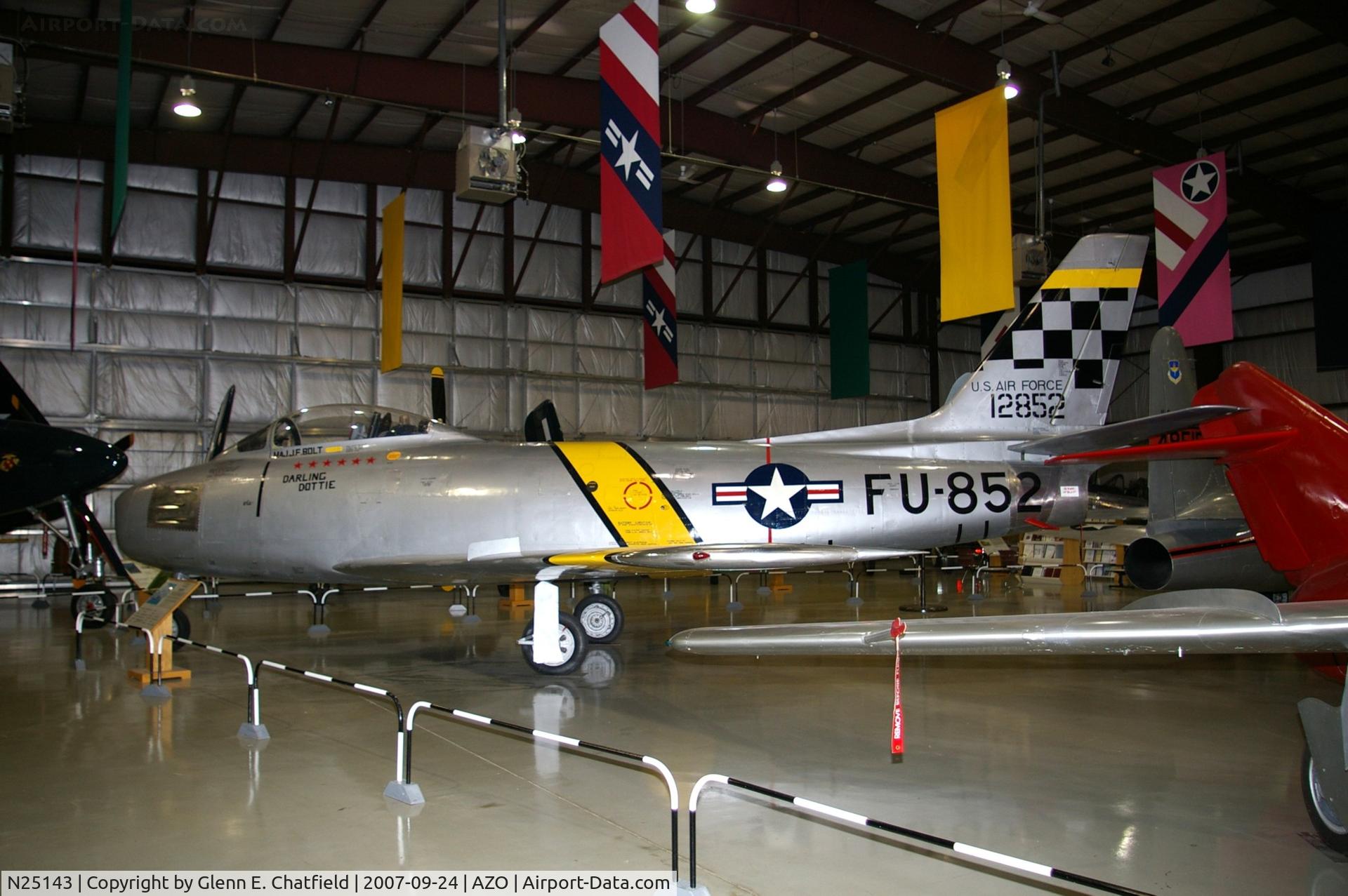 N25143, 1952 North American F-86F Sabre C/N 191-839, F-86F at the Kalamazoo Air Zoo