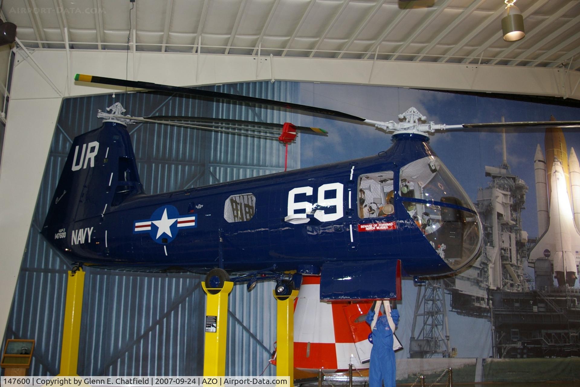 147600, Piasecki HUP-3 Retriever C/N Not found 147600, HUP-3/UH-25C at the Kalamazoo Air Zoo.  Was H-25A 51-16590.  Retrieved John Glenn.