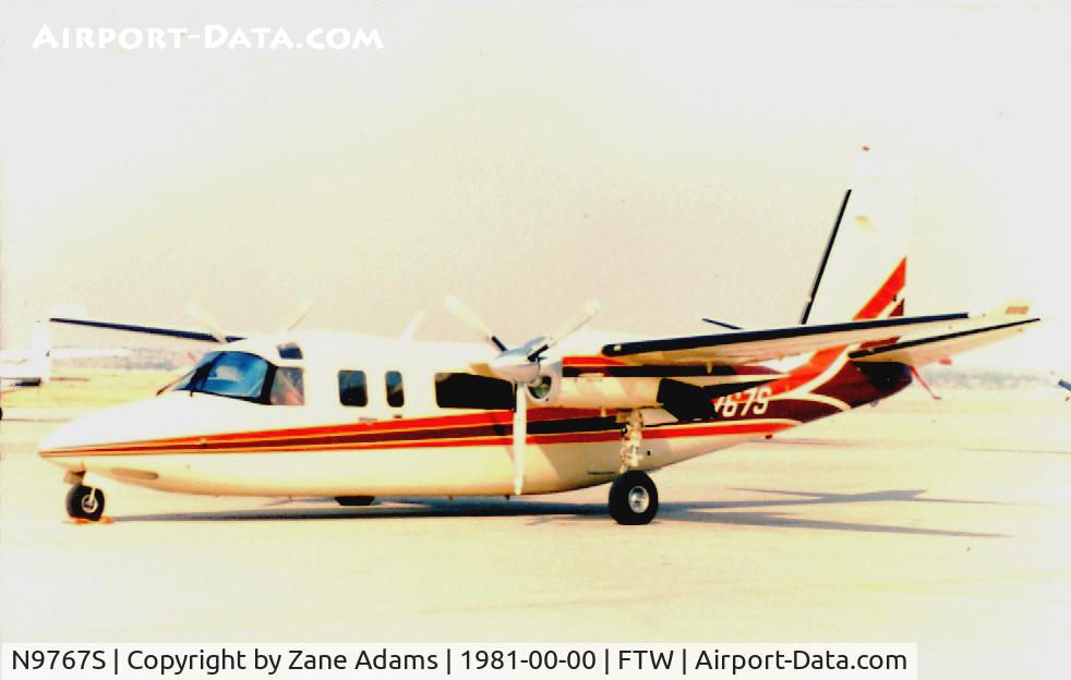 N9767S, 1980 Rockwell International Corp 695 C/N 95014, On the ramp at Meacham Field @ 1982