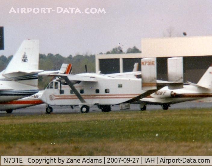 N731E, 1968 Short SC-7 Skyvan 3 C/N SH.1853, At Houston Intl @ 1982