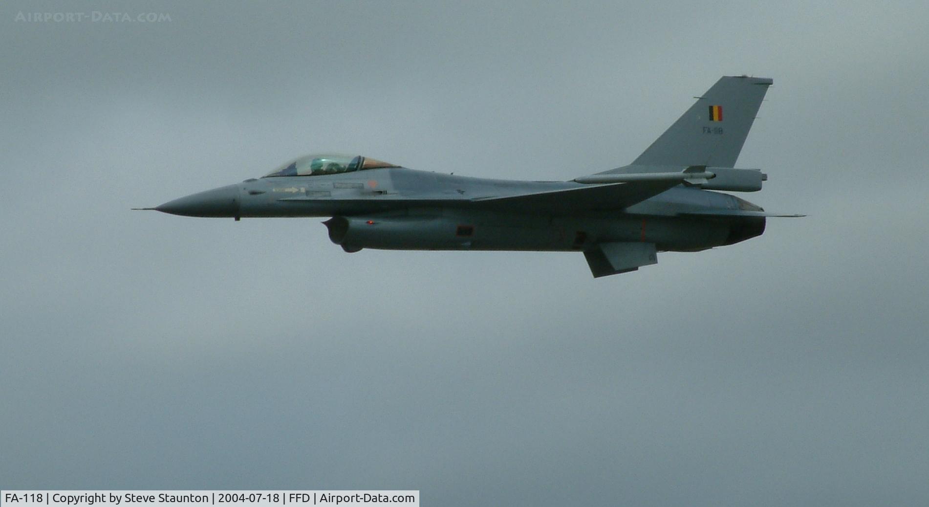 FA-118, SABCA F-16AM Fighting Falcon C/N 6H-118, Royal International Air Tattoo 2004