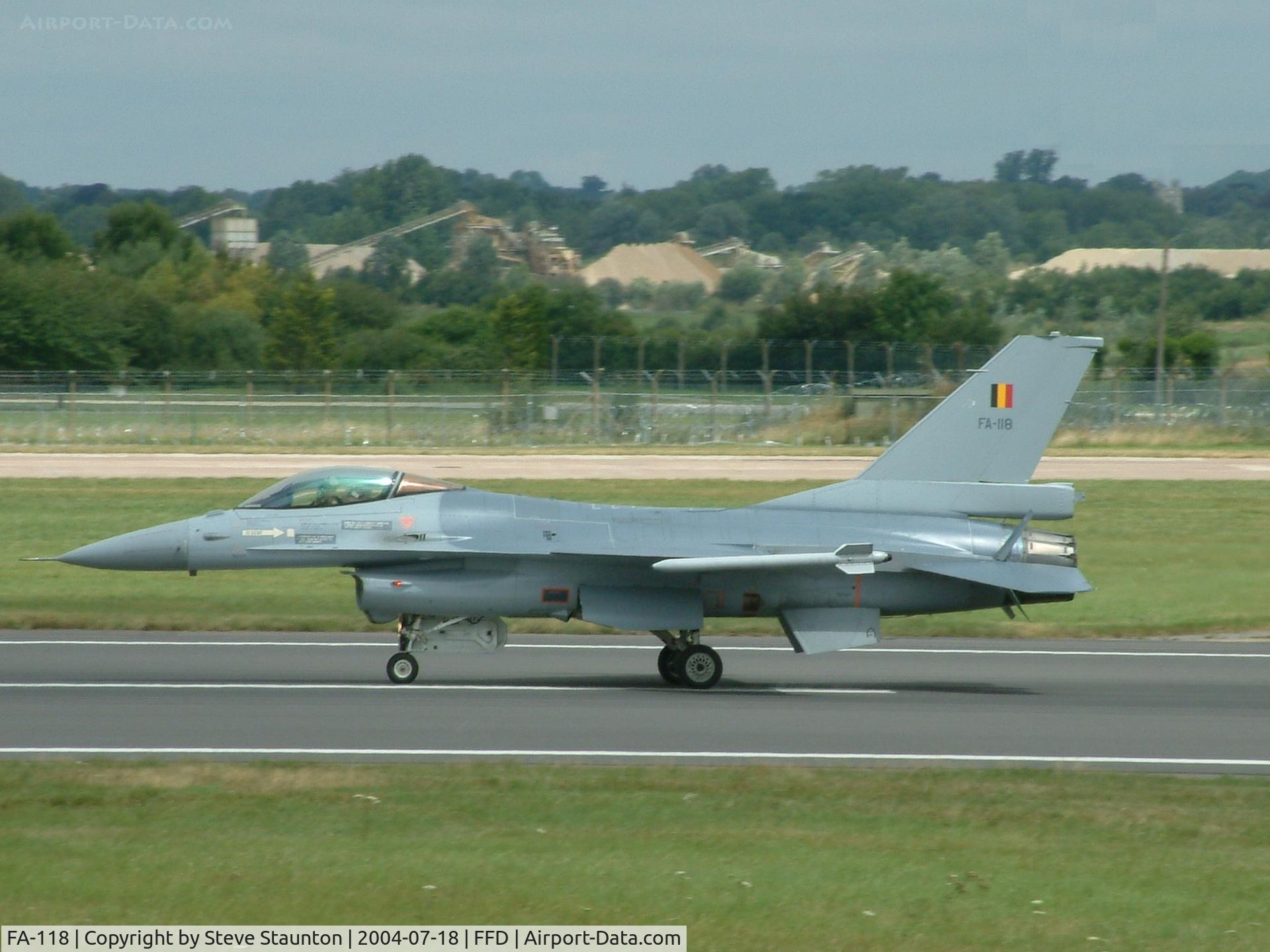 FA-118, SABCA F-16AM Fighting Falcon C/N 6H-118, Royal International Air Tattoo 2004