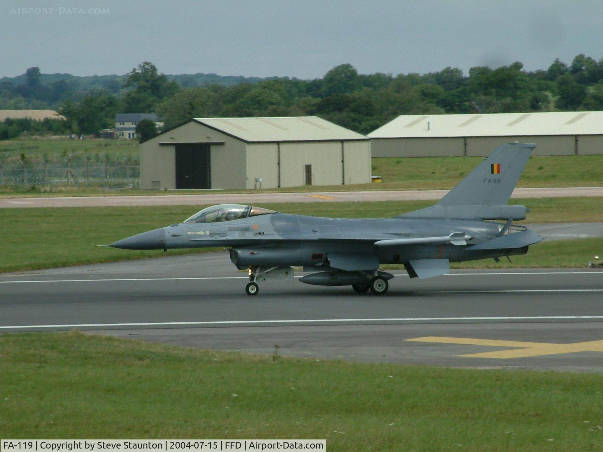 FA-119, SABCA F-16AM Fighting Falcon C/N 6H-119, Royal International Air Tattoo 2004
