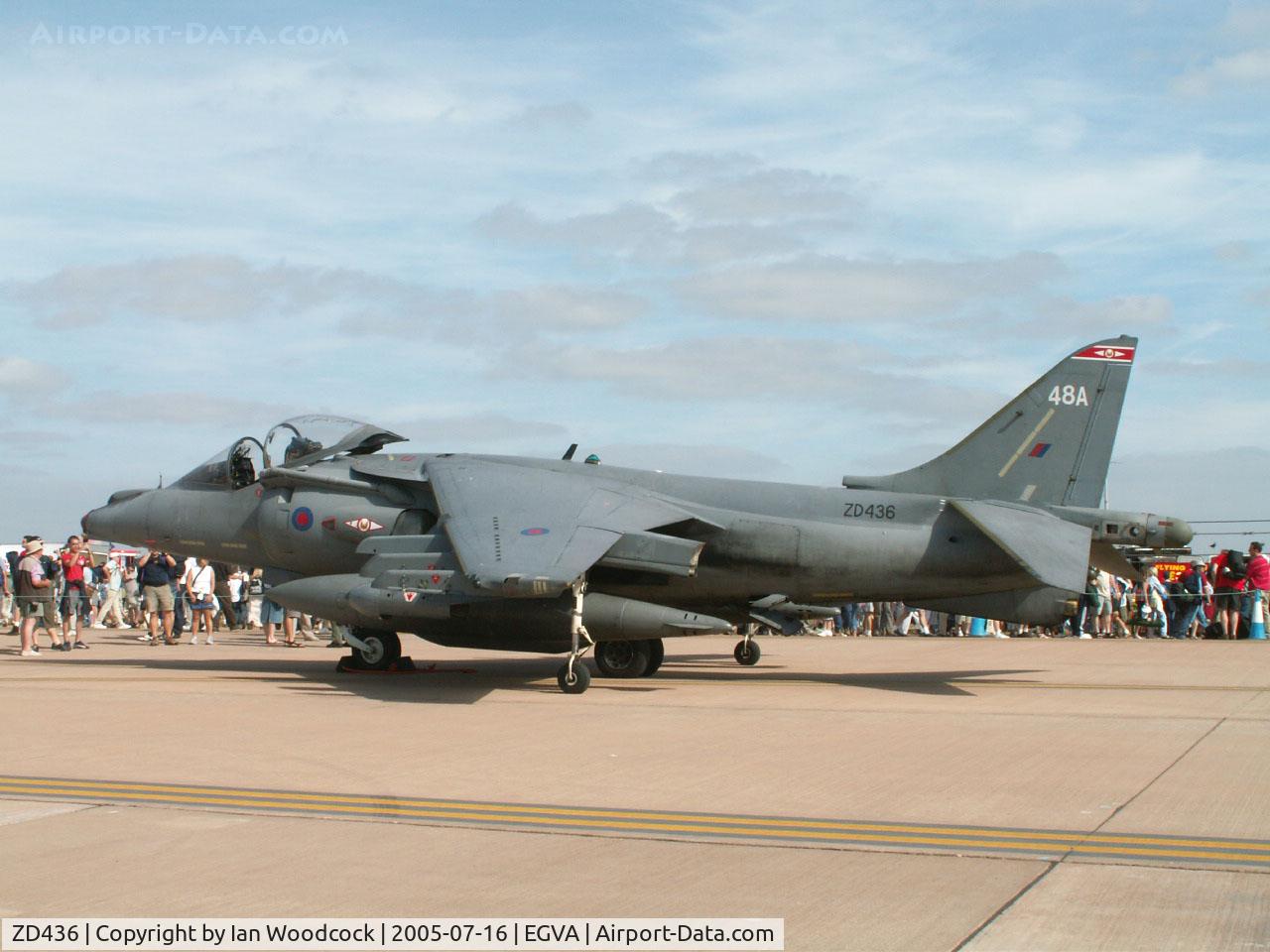 ZD436, British Aerospace Harrier GR.7A C/N P48, Harrier GR.7A/1 Sqn RAF/Fairford 2005