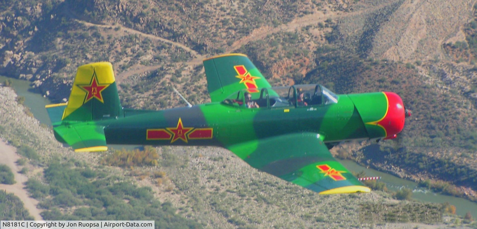 N8181C, 1973 Nanchang CJ-6A C/N 2432061, desert Flying