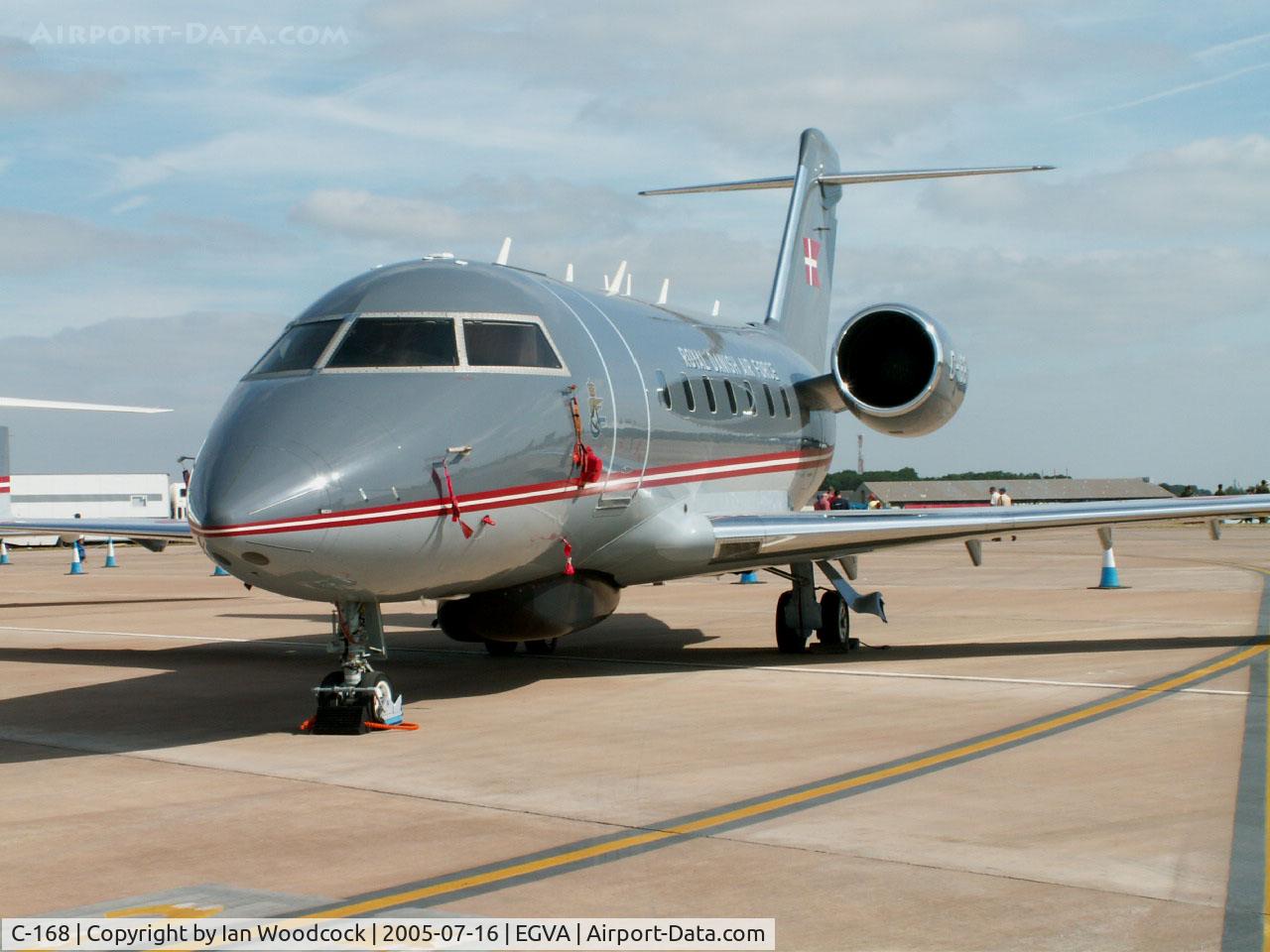 C-168, 2000 Bombardier Challenger 604 (CL-600-2B16) C/N 5468, CL-604 Challenger/Esk 721 Danish AF/Fairford 2005