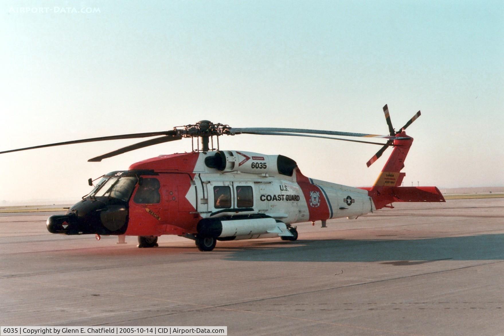 6035, Sikorsky HH-60J Jayhawk C/N 70.1956, HH-60J at the base of the control tower