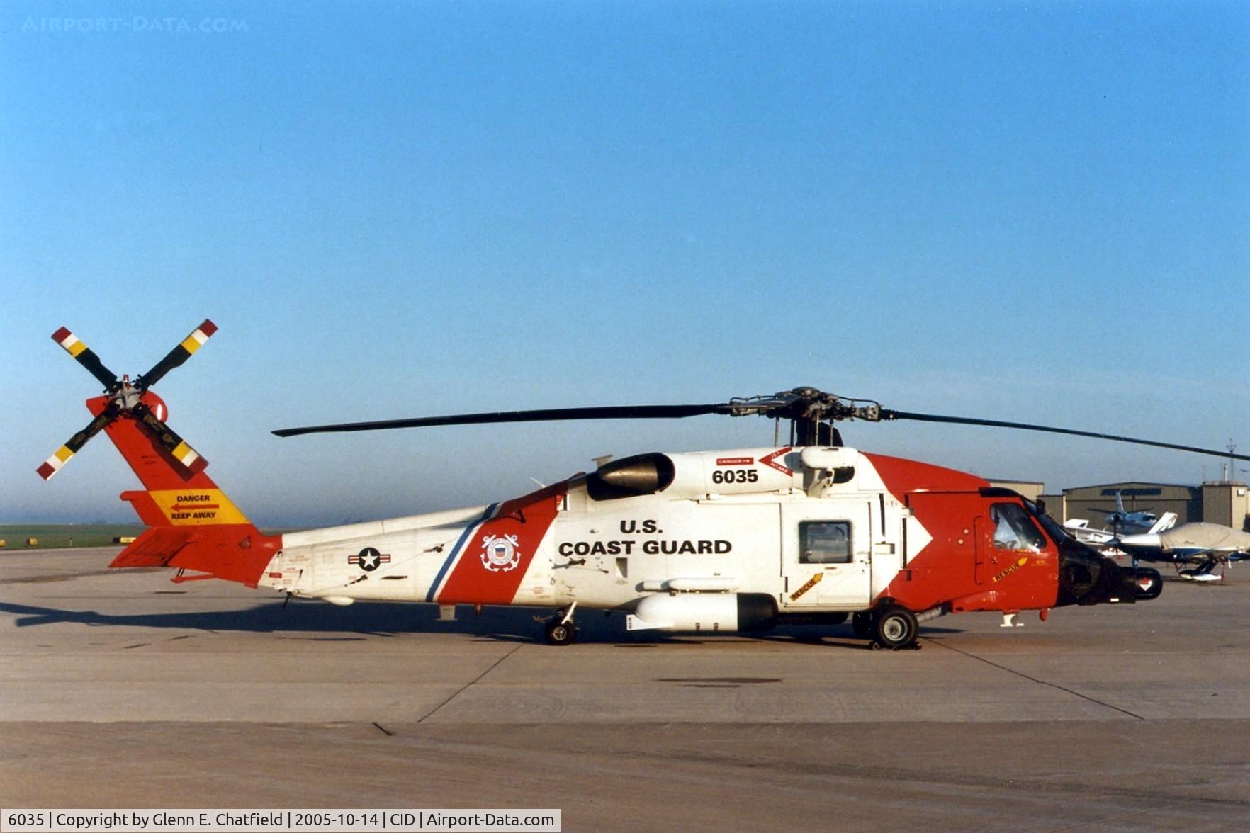 6035, Sikorsky HH-60J Jayhawk C/N 70.1956, HH-60J at the base of the control tower