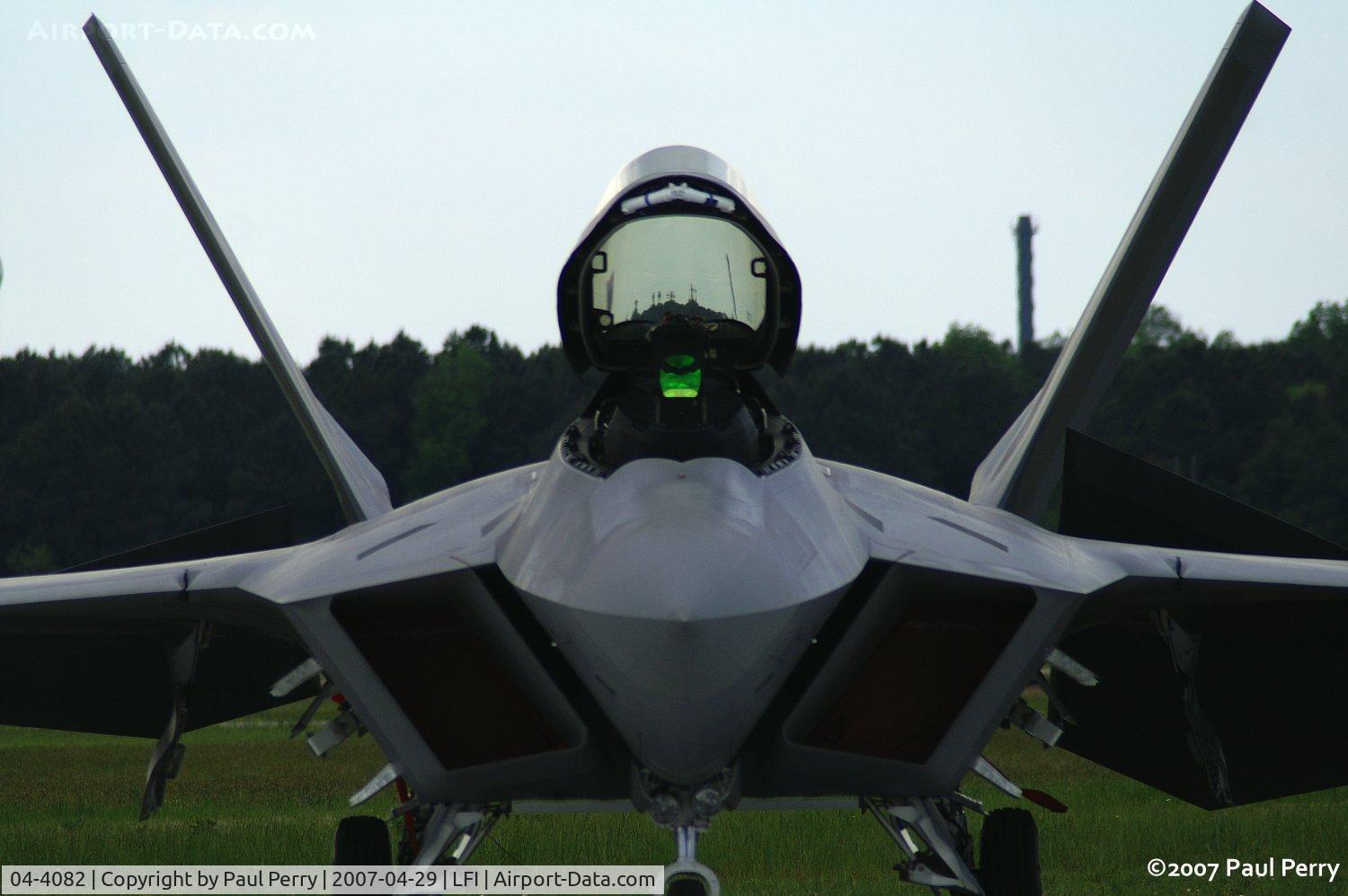 04-4082, 2004 Lockheed Martin F-22A Raptor C/N 4082, Somewhat sweetly menacing