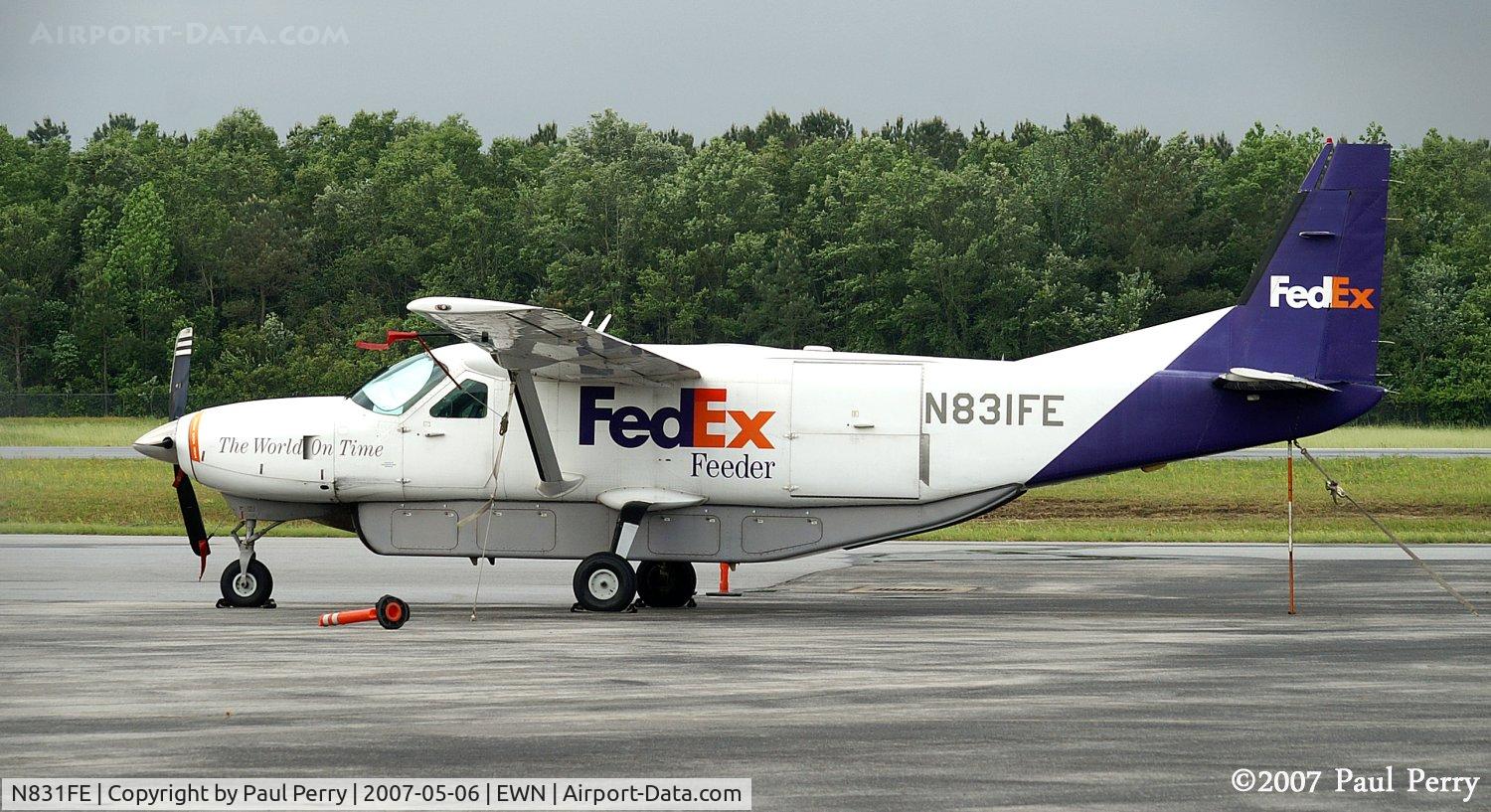 N831FE, Cessna 208B C/N 208B0225, One of the FedEx birds, on the cargo apron