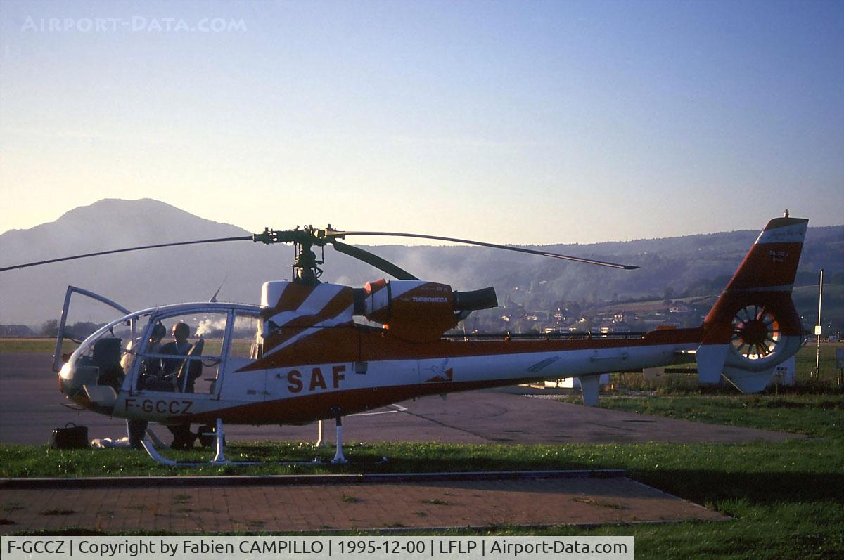 F-GCCZ, Aerospatiale SA-342J Gazelle C/N 1393, Annecy-Meythet
