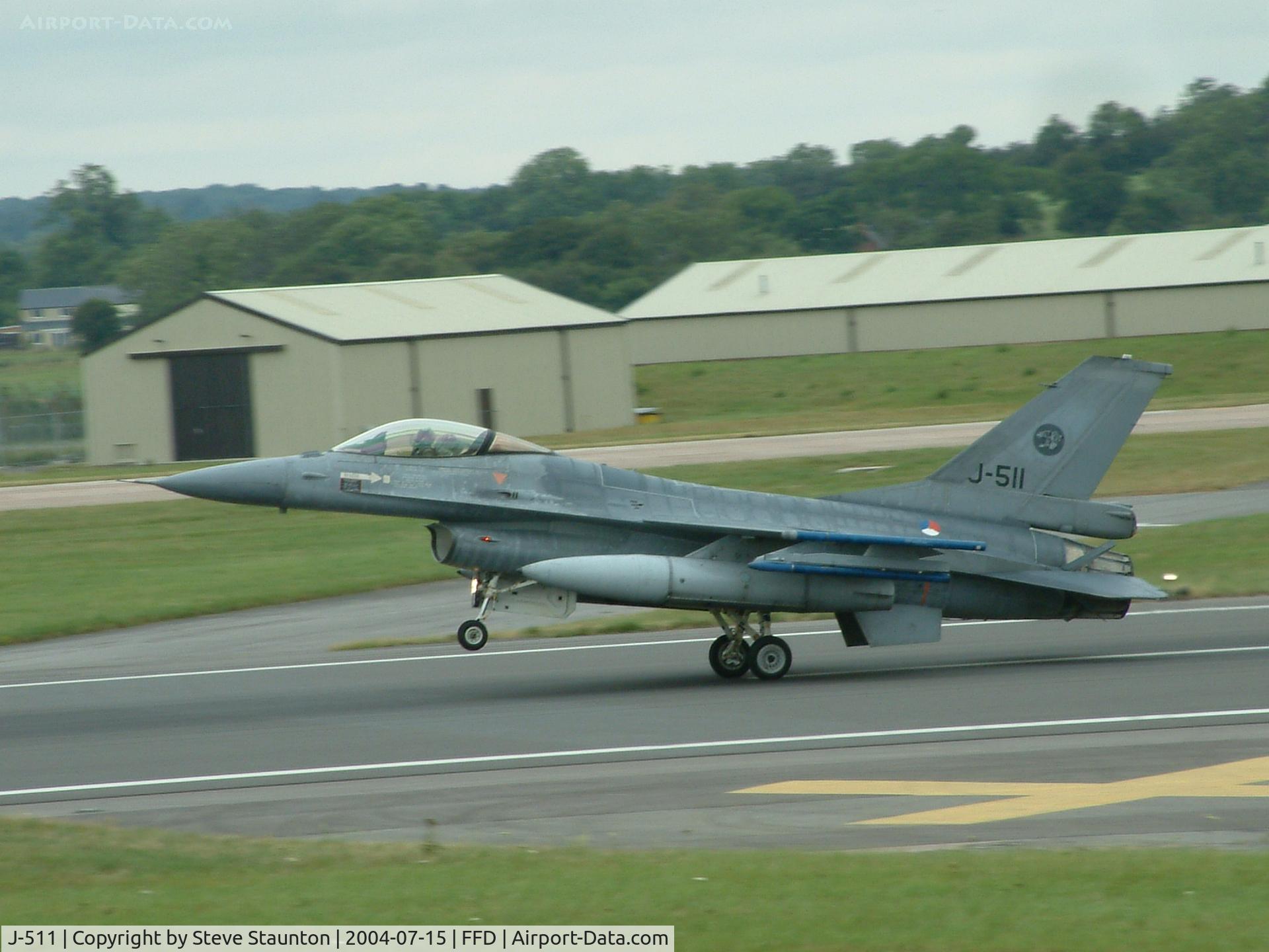 J-511, 1989 Fokker F-16A Fighting Falcon C/N 6D-150, Royal International Air Tattoo 2004