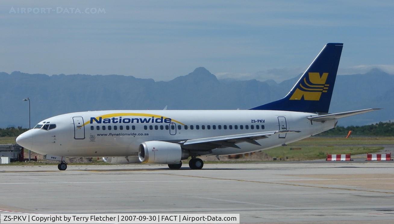 ZS-PKV, 1991 Boeing 737-529 C/N 25418, Nationwide B737