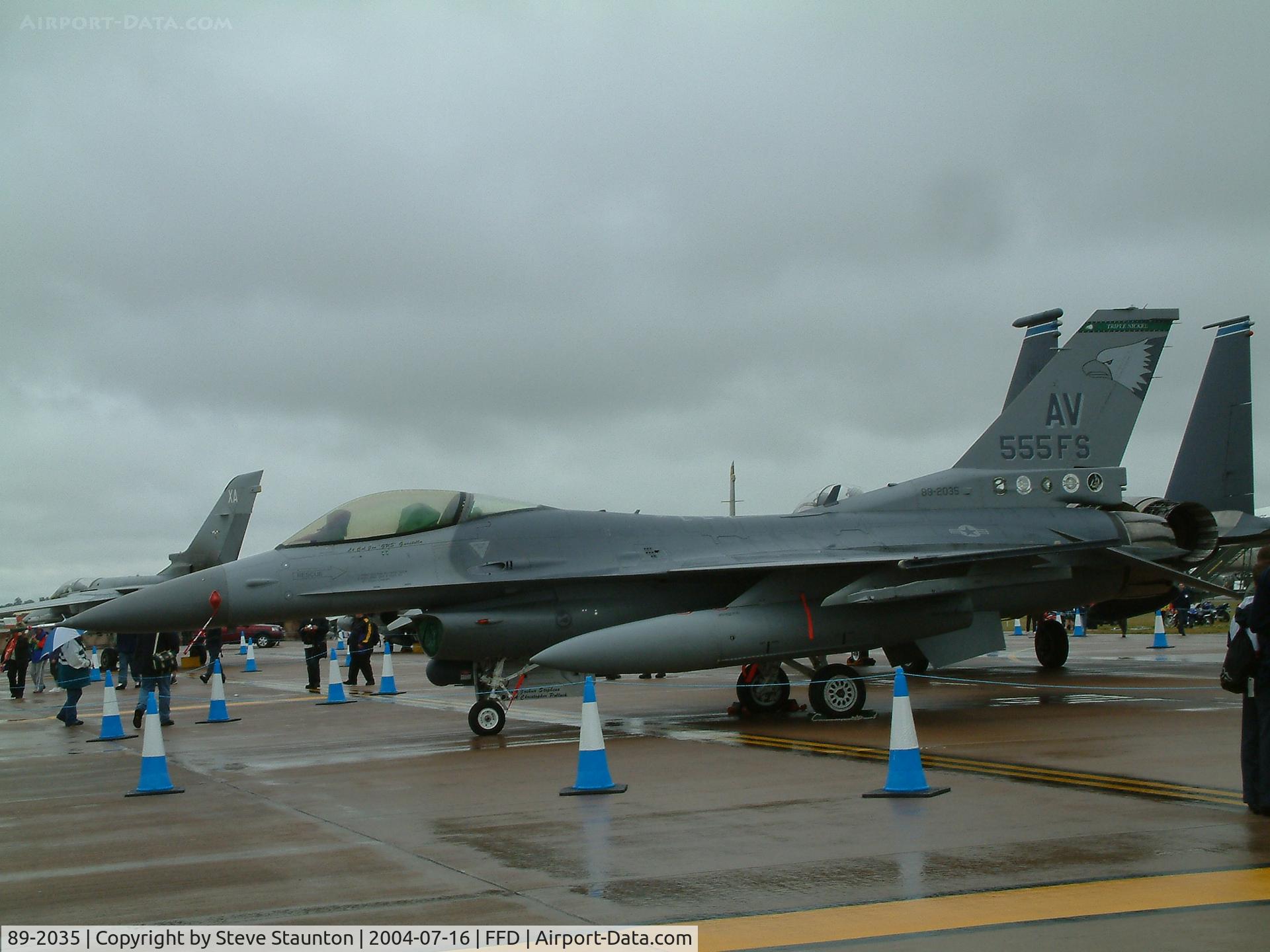 89-2035, 1989 General Dynamics F-16CG C/N 1C-188, Royal International Air Tattoo 2004