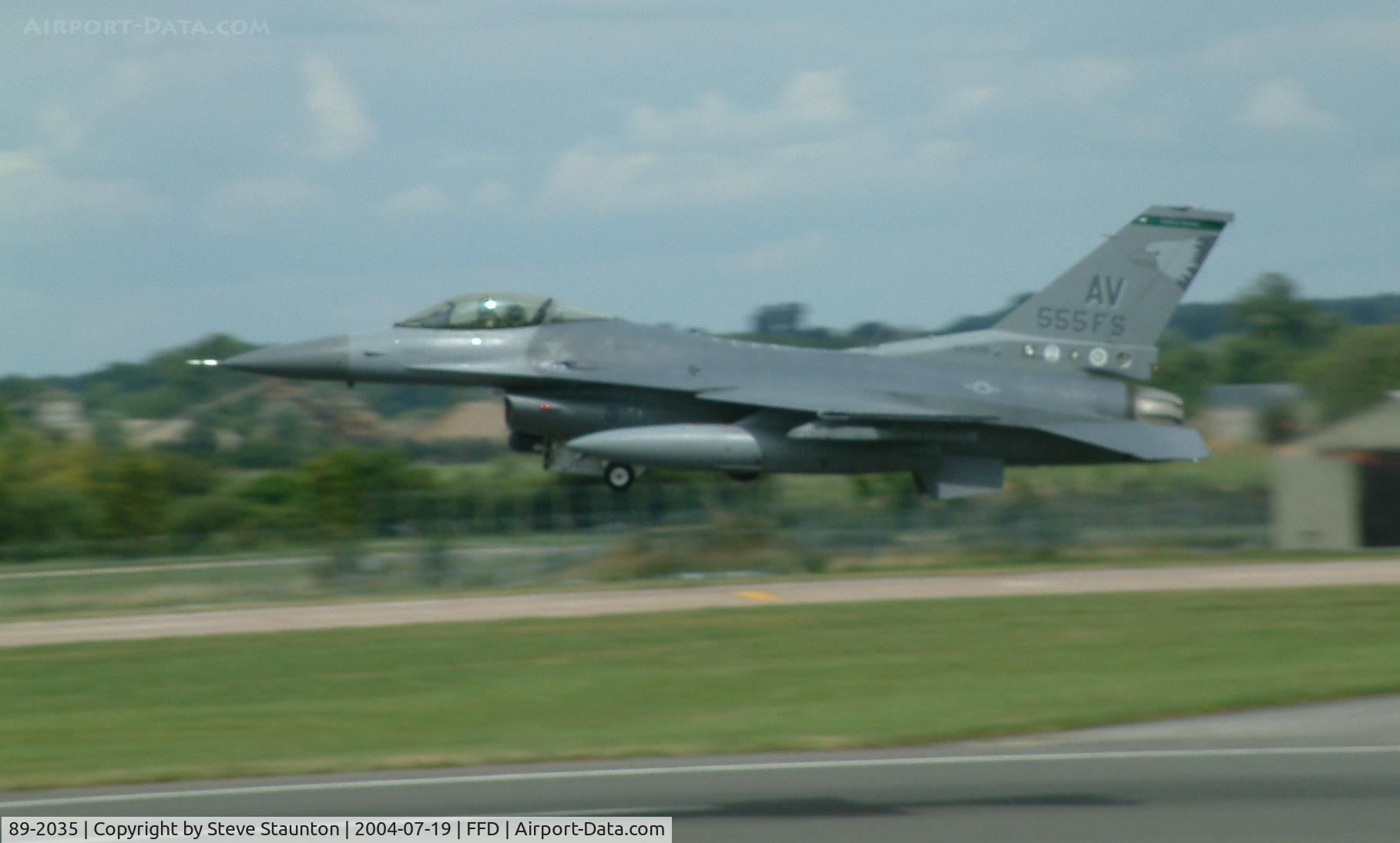 89-2035, 1989 General Dynamics F-16CG C/N 1C-188, Royal International Air Tattoo 2004