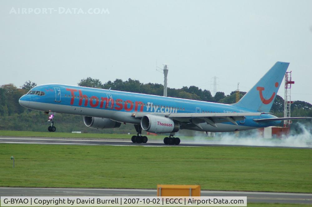 G-BYAO, 1994 Boeing 757-204 C/N 27235, Thomson - Landing