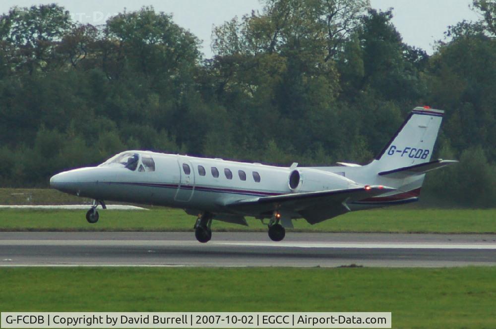 G-FCDB, 2001 Cessna 550 Citation Bravo C/N 550-0985, Cessna 550 - Landing