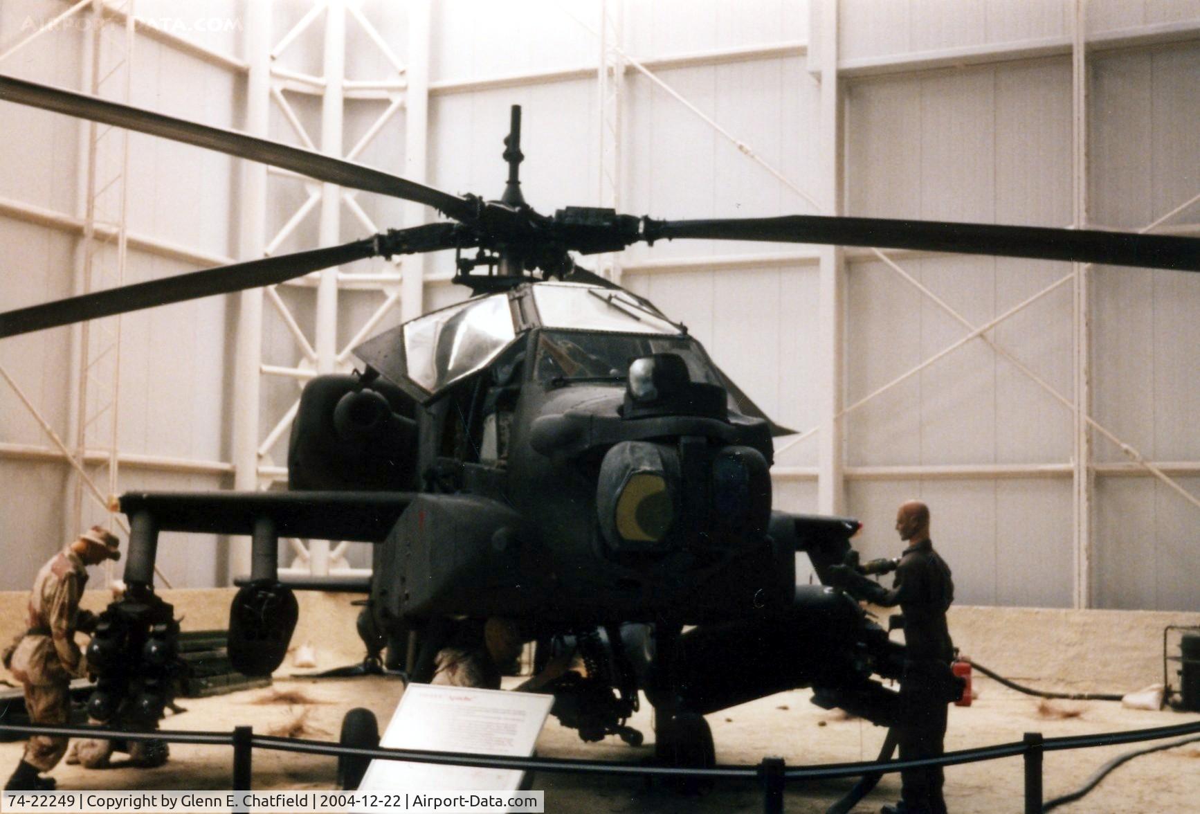 74-22249, 1975 Hughes YAH-64A Apache C/N AV.03, YAH-64A at the Army Aviation Museum. Sometimes noted as 73-22249