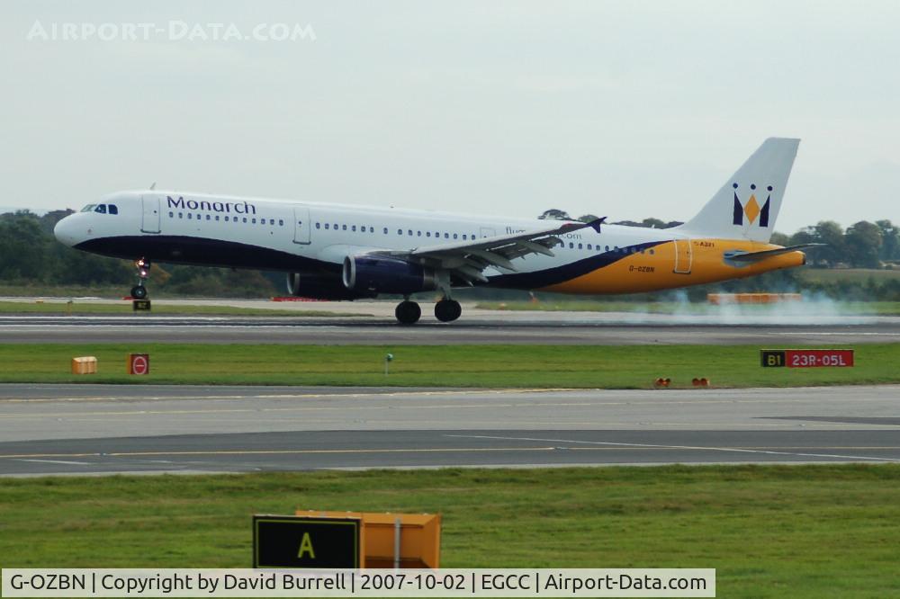 G-OZBN, 1999 Airbus A321-231 C/N 1153, Monarch - Landing