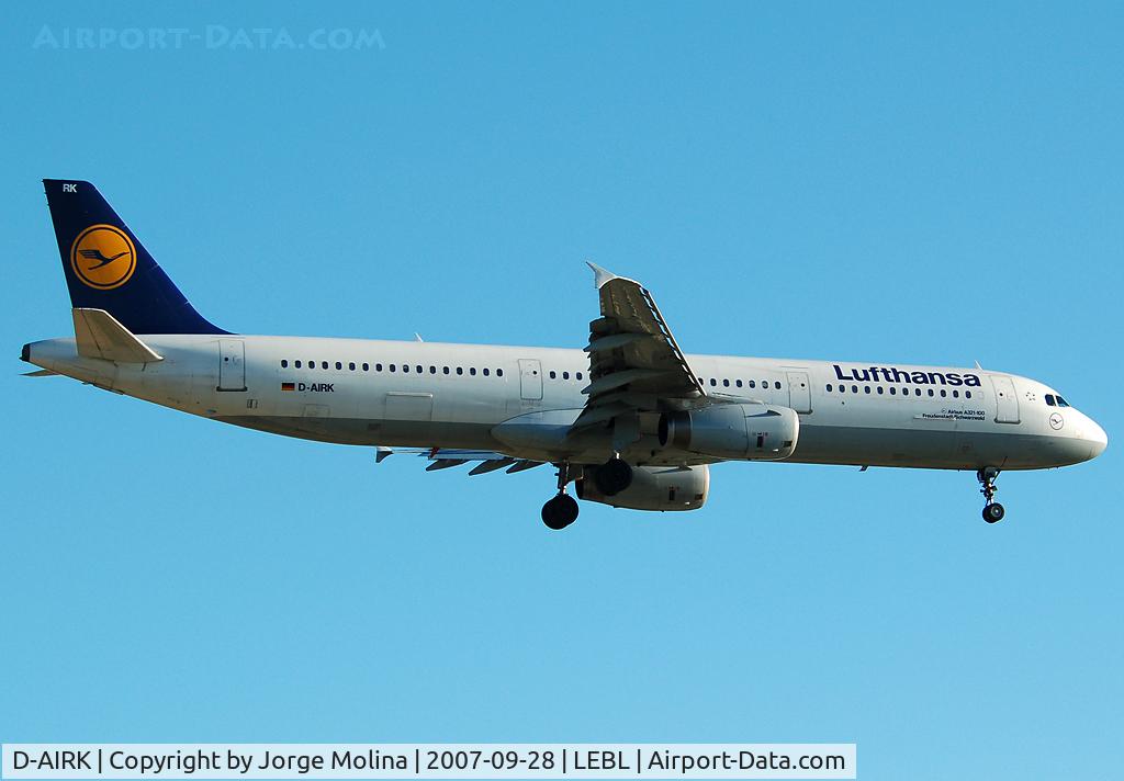 D-AIRK, 1994 Airbus A321-131 C/N 0502, 