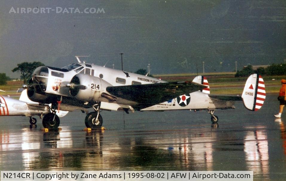 N214CR, 1958 Beech AT-11 Kansan C/N 912, Freedom Tour stop 1995