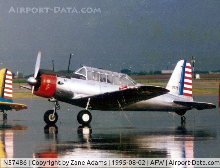 N57486, 1942 Consolidated Vultee BT-13A Valiant C/N 5665, Freedom Tour stop 1995