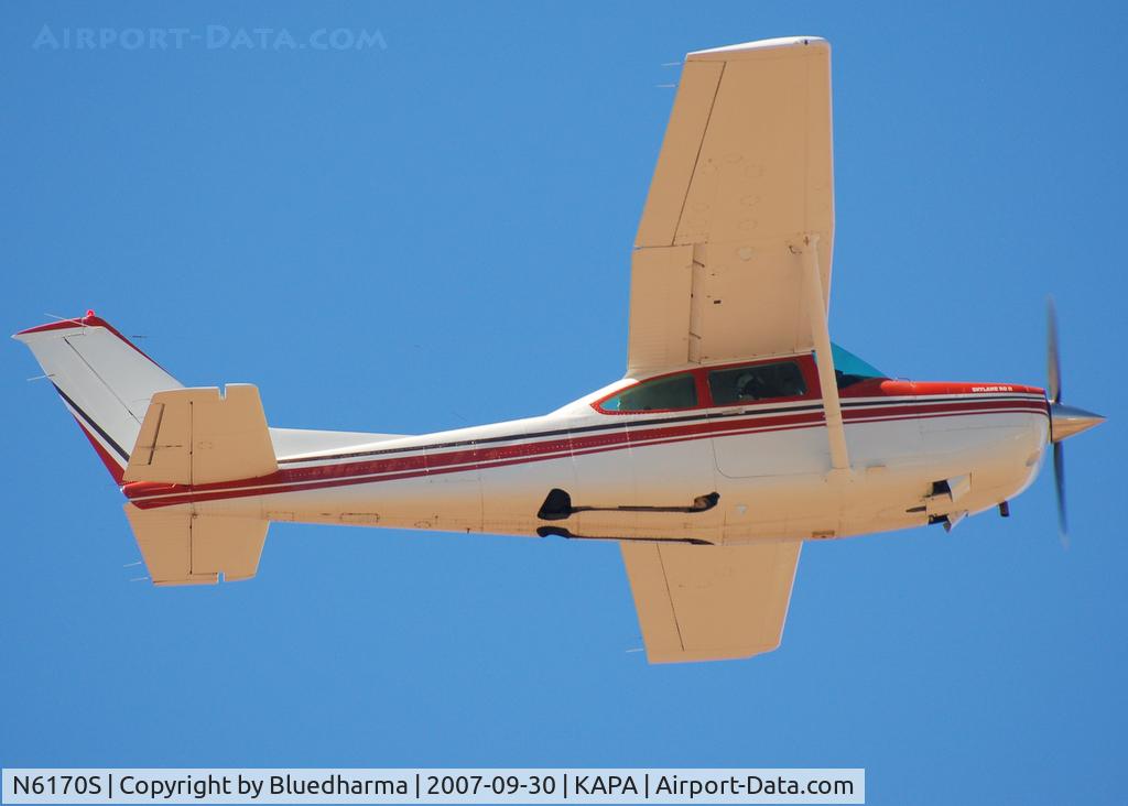 N6170S, 1980 Cessna TR182 Turbo Skylane RG C/N R18201637, FlyPast (Gear Up)