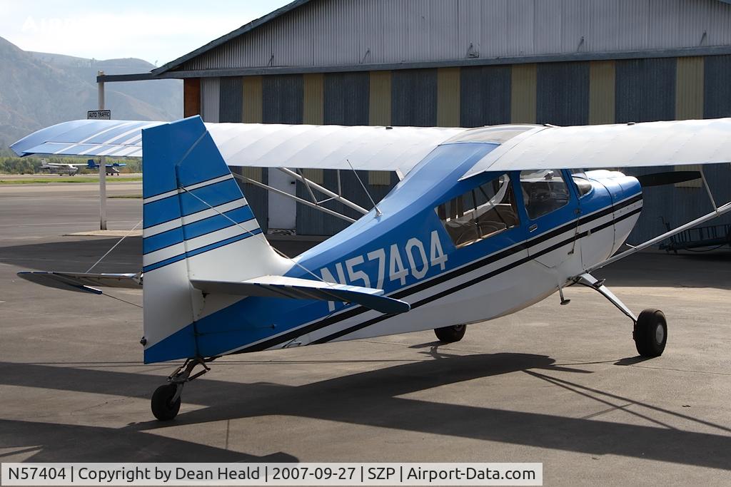 N57404, 1973 Bellanca 7ECA Citabria C/N 940-73, CP Aviation's 1973 Bellanca 7ECA Citabria N57404 parked on the ramp.