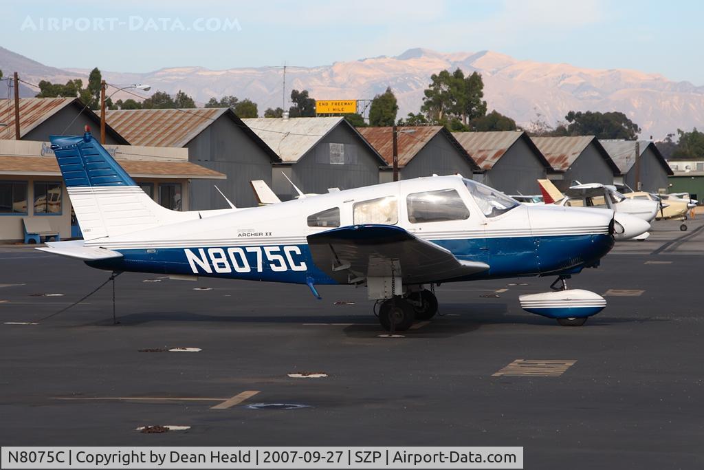 N8075C, 1979 Piper PA-28-181 Archer II C/N 28-8090064, 1979 Piper PA-28-181 Archer II N8075C parked on the ramp.
