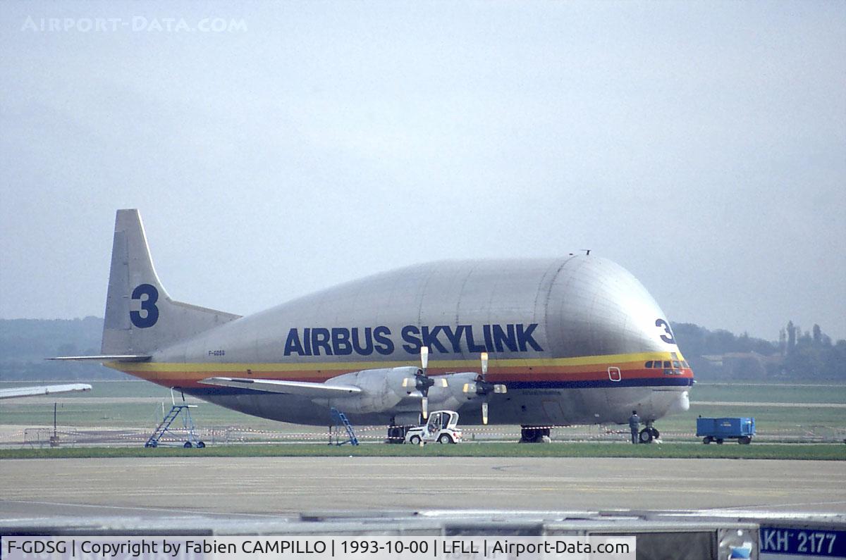 F-GDSG, Aero Spacelines 377SGT-F Super Guppy Turbine C/N 0003, Airbus Skylink
