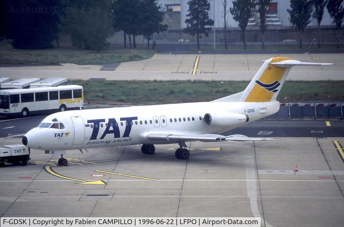 F-GDSK, 1982 Fokker F-28-4000 Fellowship C/N 11179, TAT