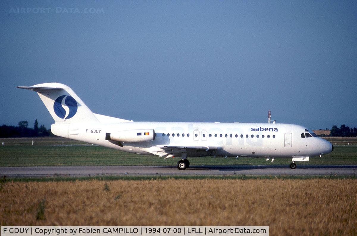 F-GDUY, 1979 Fokker F-28-4000 Fellowship C/N 11142, Sabena DAT