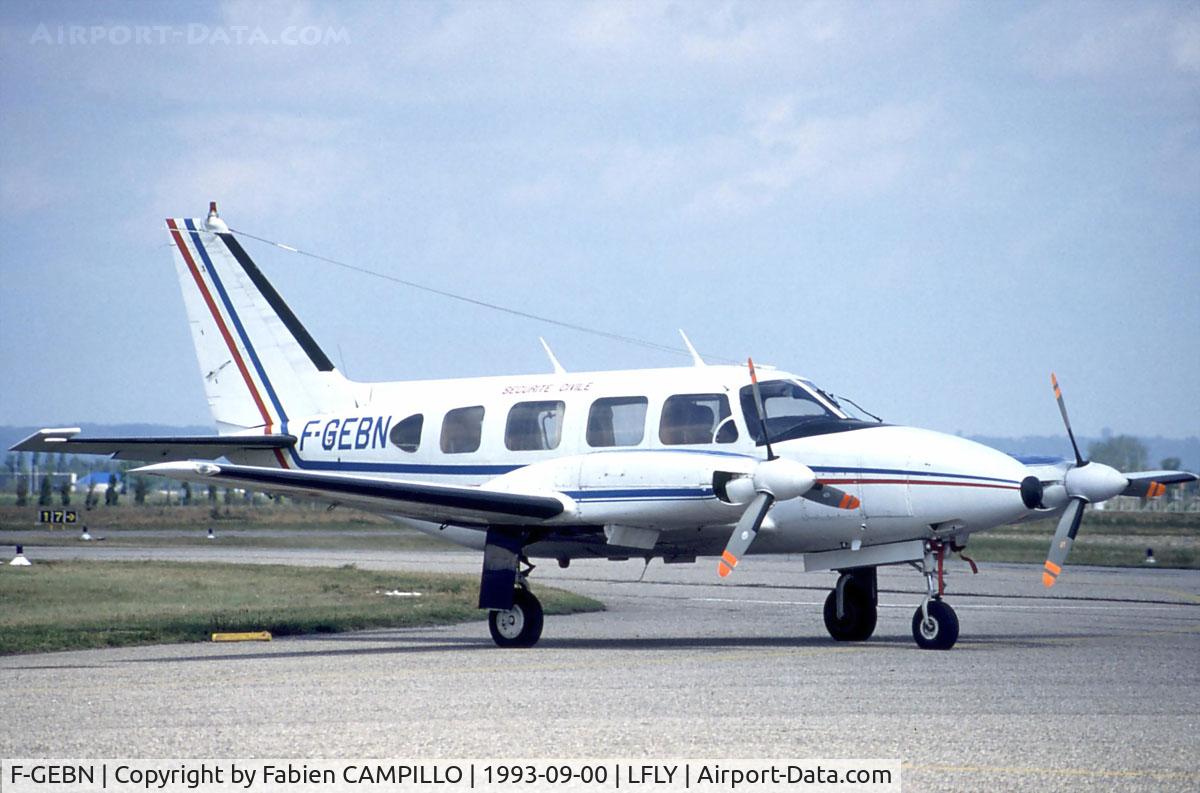 F-GEBN, Piper PA-31 Navajo C/N 140, SÃ©curitÃ© Civile