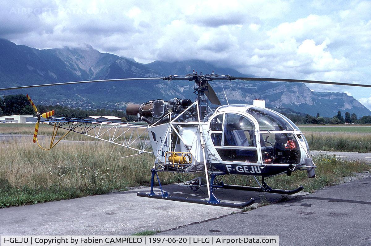 F-GEJU, Aerospatiale SA-315B Lama C/N 2295, Grenoble Le Versoud