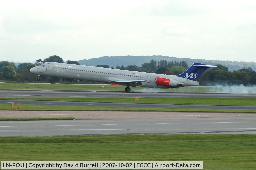 LN-ROU, 1986 McDonnell Douglas MD-82 (DC-9-82) C/N 49424, SAS - Landing