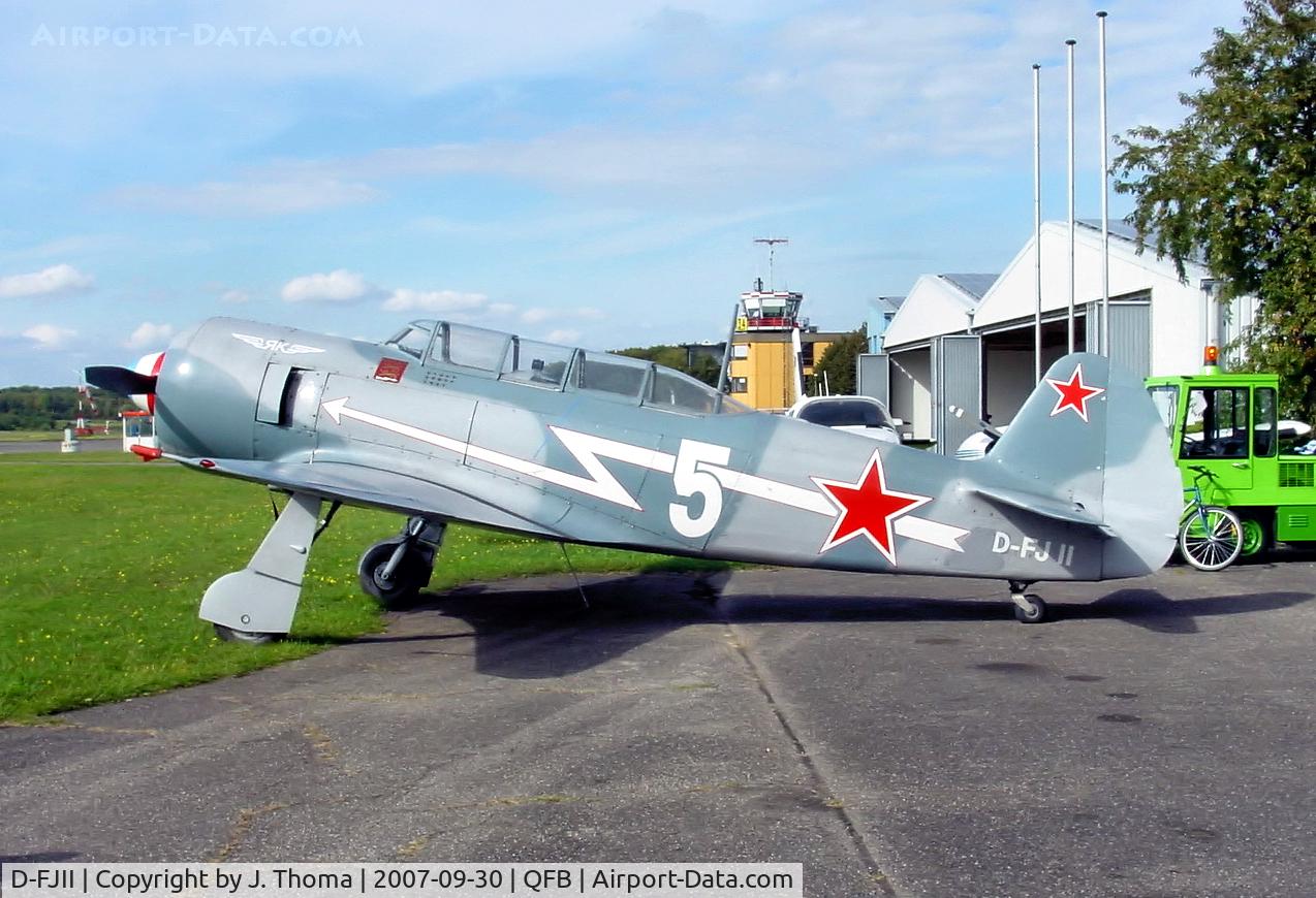 D-FJII, Yakovlev Yak-11 C/N Y-5434, Yakovlev YAK-11