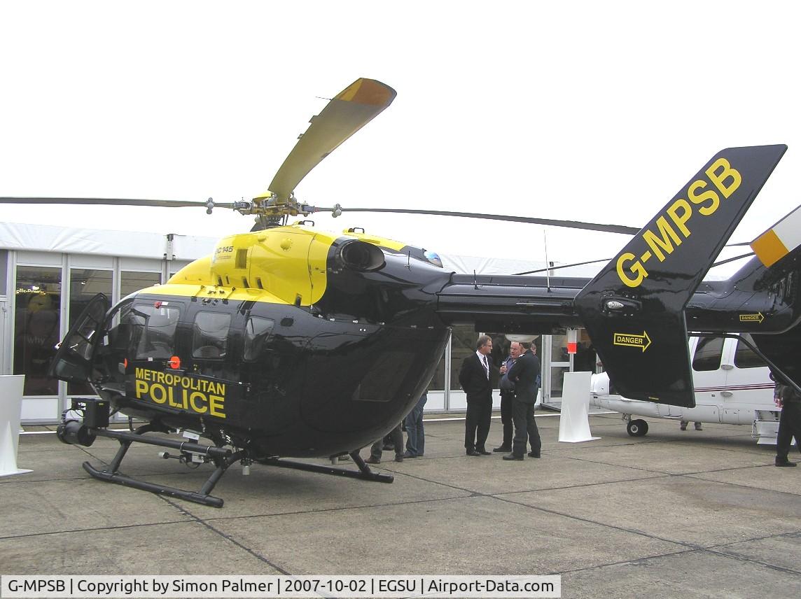 G-MPSB, 2005 Eurocopter-Kawasaki EC-145 (BK-117C-2) C/N 9068, BK 117 of Police exhibited at Helitech 2007 at Duxford