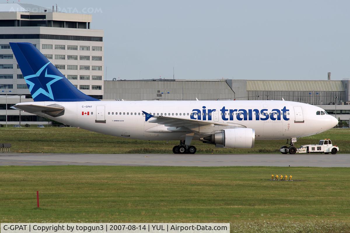 C-GPAT, 1992 Airbus A310-308 C/N 597, Going to terminal.
