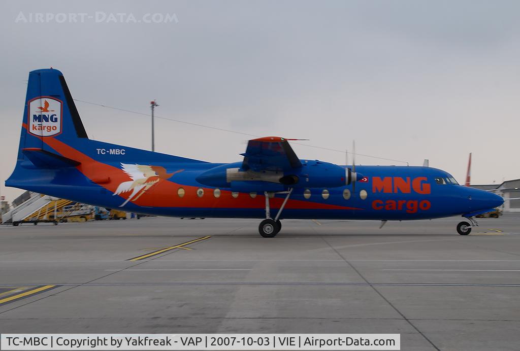 TC-MBC, 1976 Fokker F-27-500RCF Friendship C/N 10530, MNG Fokker 27