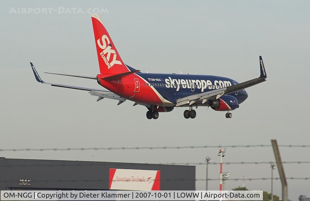 OM-NGG, 2007 Boeing 737-76N C/N 34753, SKY Europe  B737-
