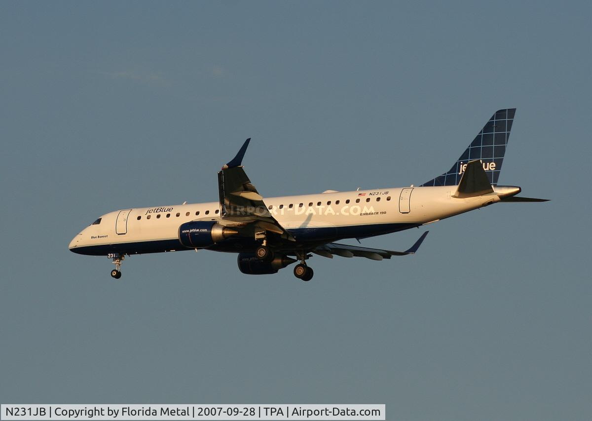 N231JB, 2006 Embraer 190AR (ERJ-190-100IGW) C/N 19000033, Jet Blue