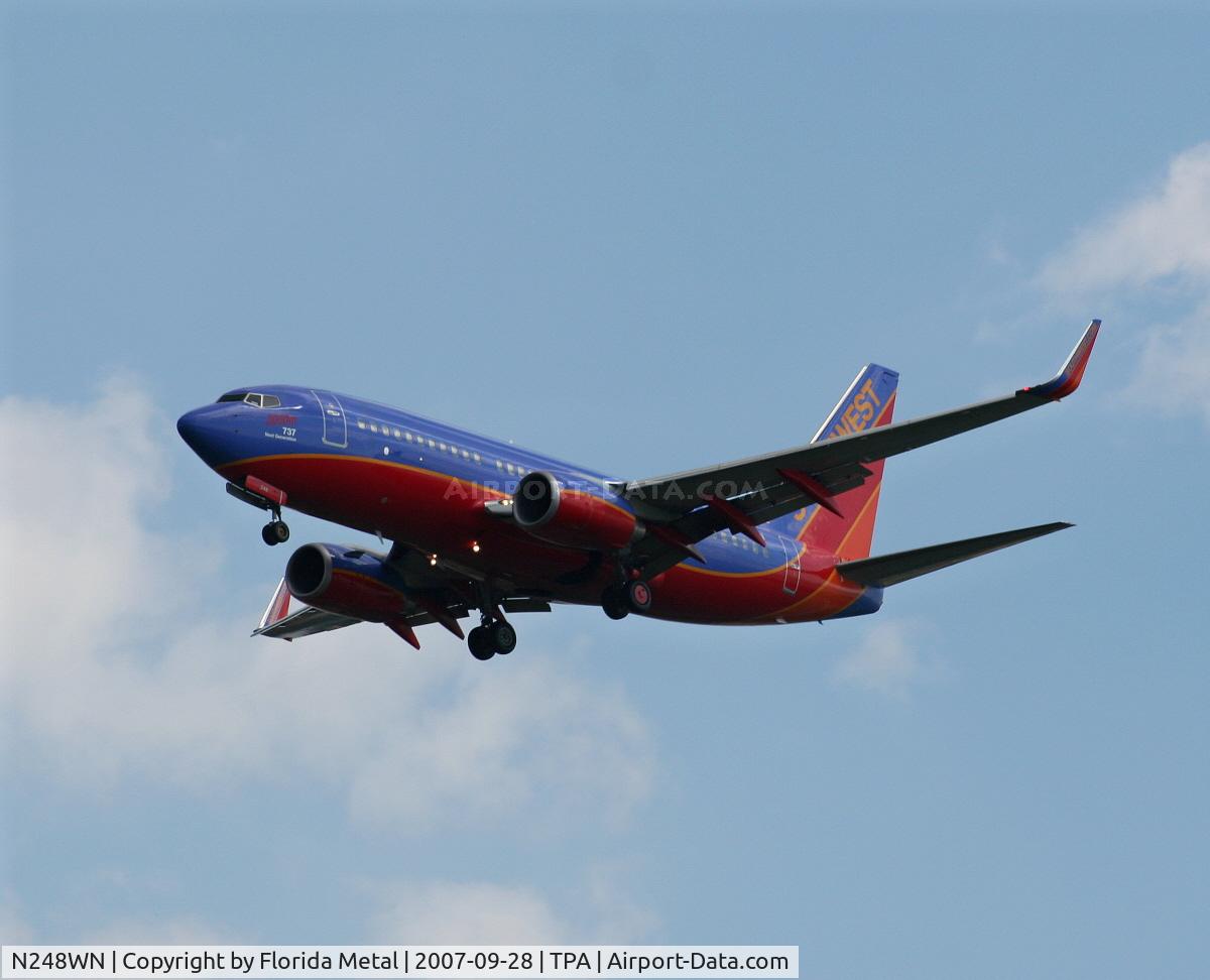 N248WN, 2006 Boeing 737-7H4 C/N 32509, Southwest