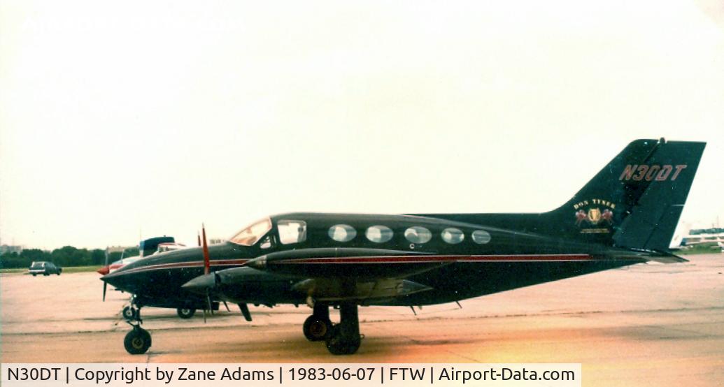 N30DT, Cessna 414 Chancellor C/N 414-0910, On the ramp at Grand Prairie